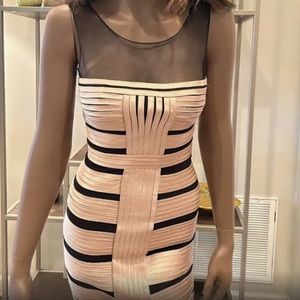 BCBG Max Azria Brenda Bodycon Bandage Mini Dress